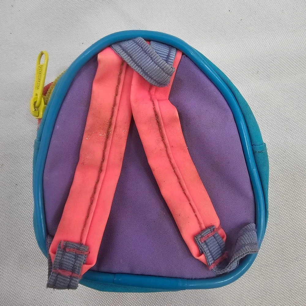 Vintage Minnie Mouse Cowgirl Zipper‎ Pouch Imaginings 3 Neon Pink Blue 80s 90s